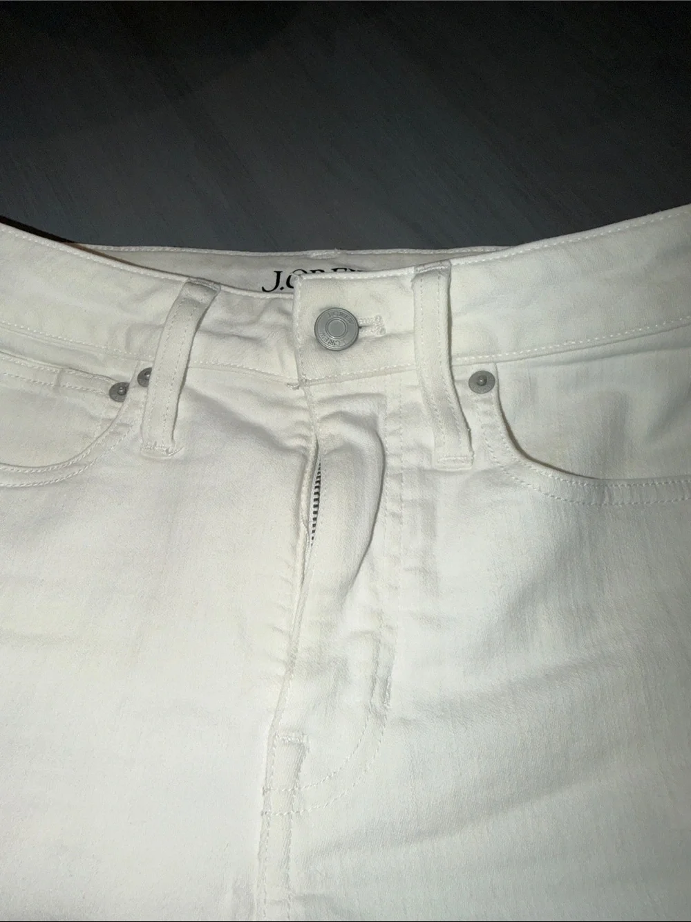 J. Crew Women's White Skinny Jeans